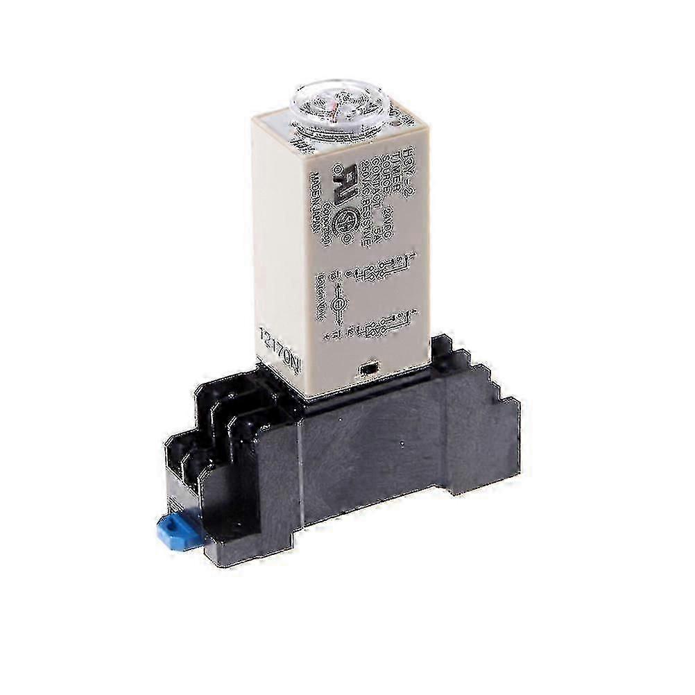 24V DC H3y-2 Power On Time Relay Delay Timer 0 - 60 Sec DPDT with Base Socket