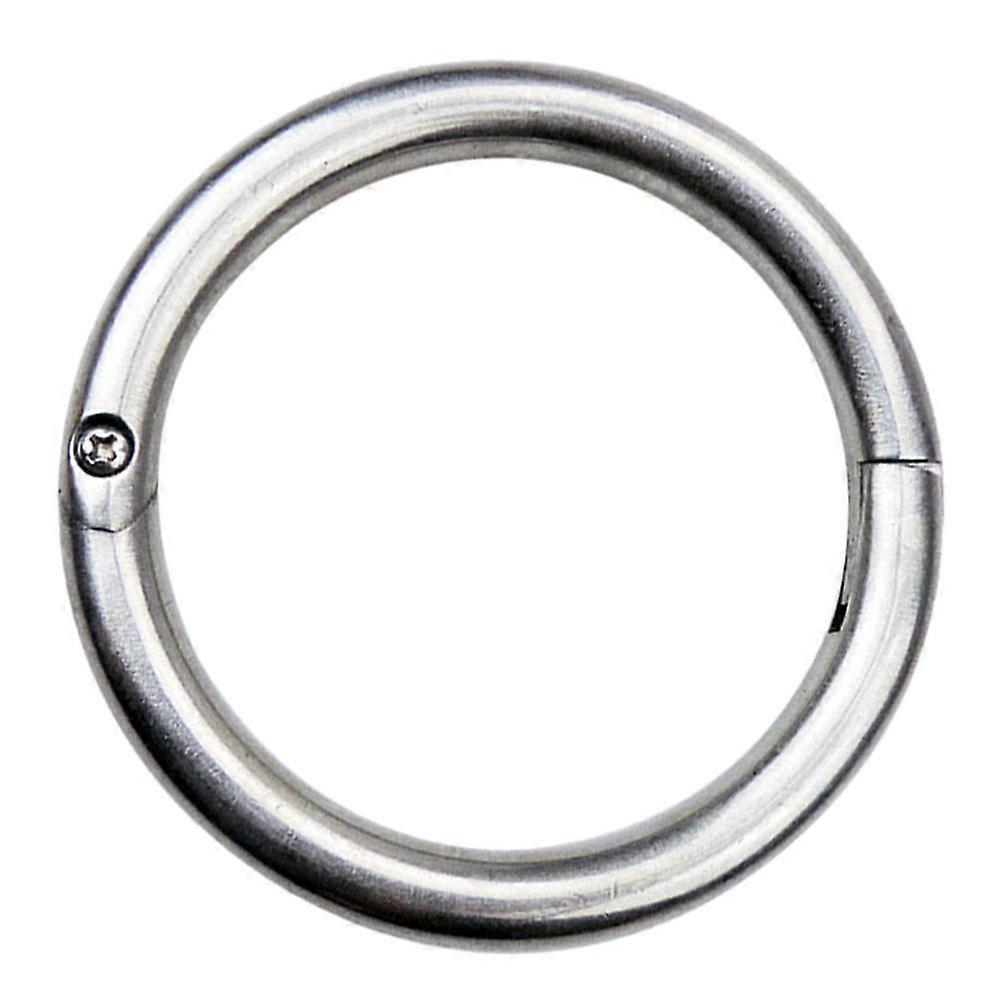 Cattle Nose Ring Stainless Steel Traction Tool for Cattle Use 1Pcs Silver