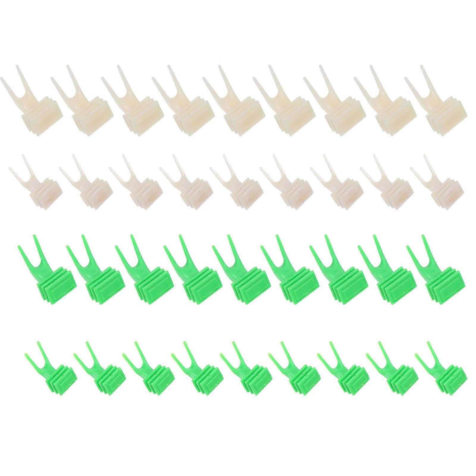 Parrots Fruit Fork Plastic Pet Fork Feeder Set with 100Pcs