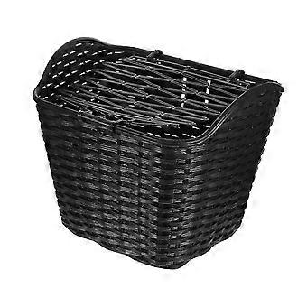 Girl Bike Basket Rainproof Plastic Outdoor Accessory 13.4 X 11 X 10.2 Inch Stable Storage For Electric Car 1Pack