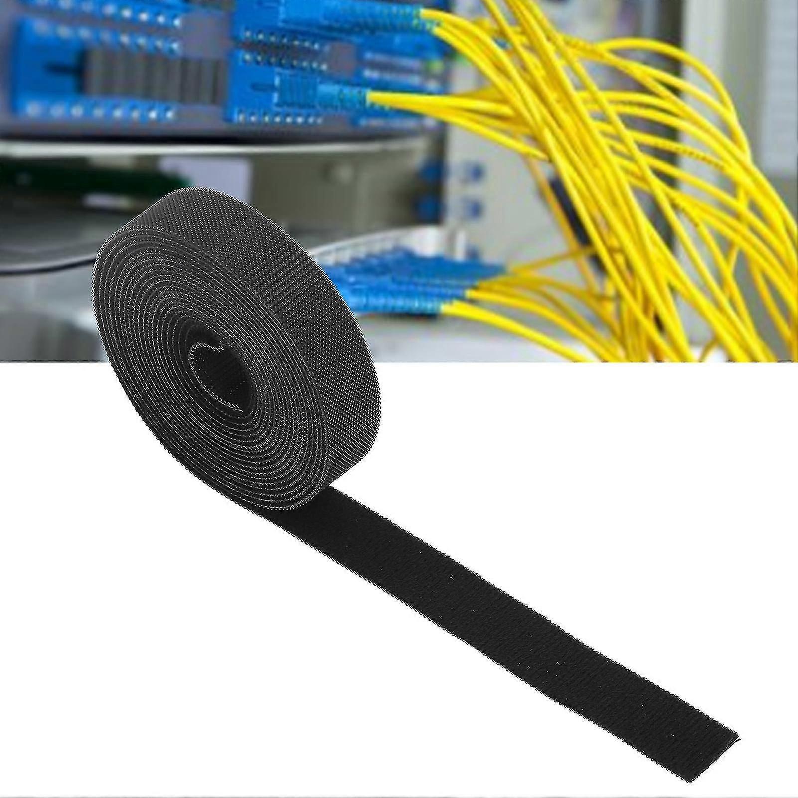 Hook and Loop Cable Ties Multipurpose Reusable Fastening Nylon Tape compatible with Wire Management3 meter / 9.8ft