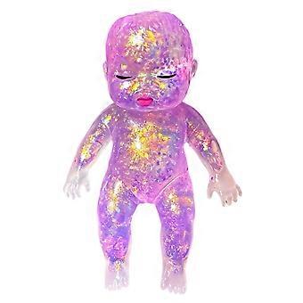 Glitters Powder Doll Maltose Stress Ball Slow Rising Stretchy Toy For Pressure Relief And Sensory Play Safe For Kids  Purple