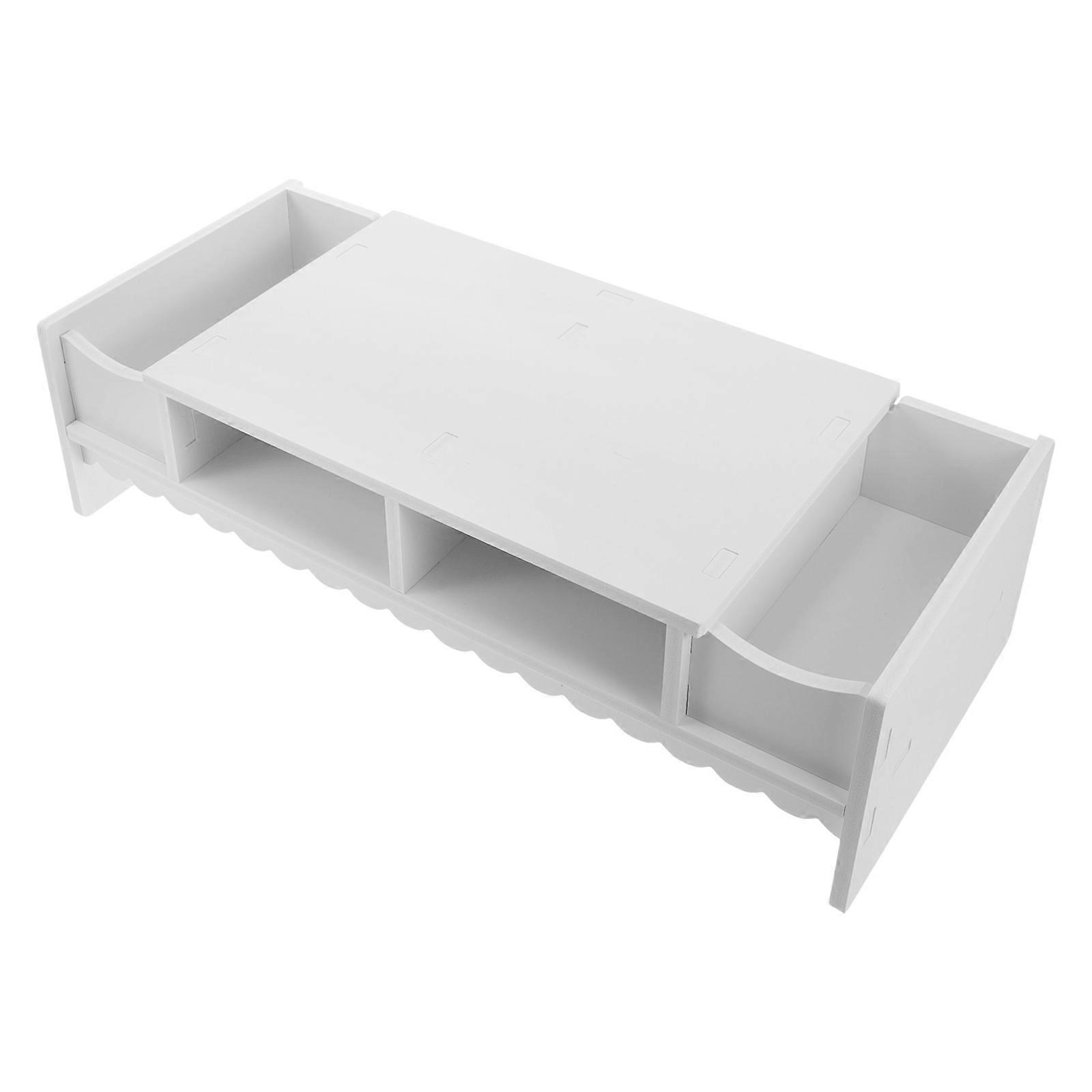 Monitor Shelf for Storage 1Pcs Multifunction Display Riser White