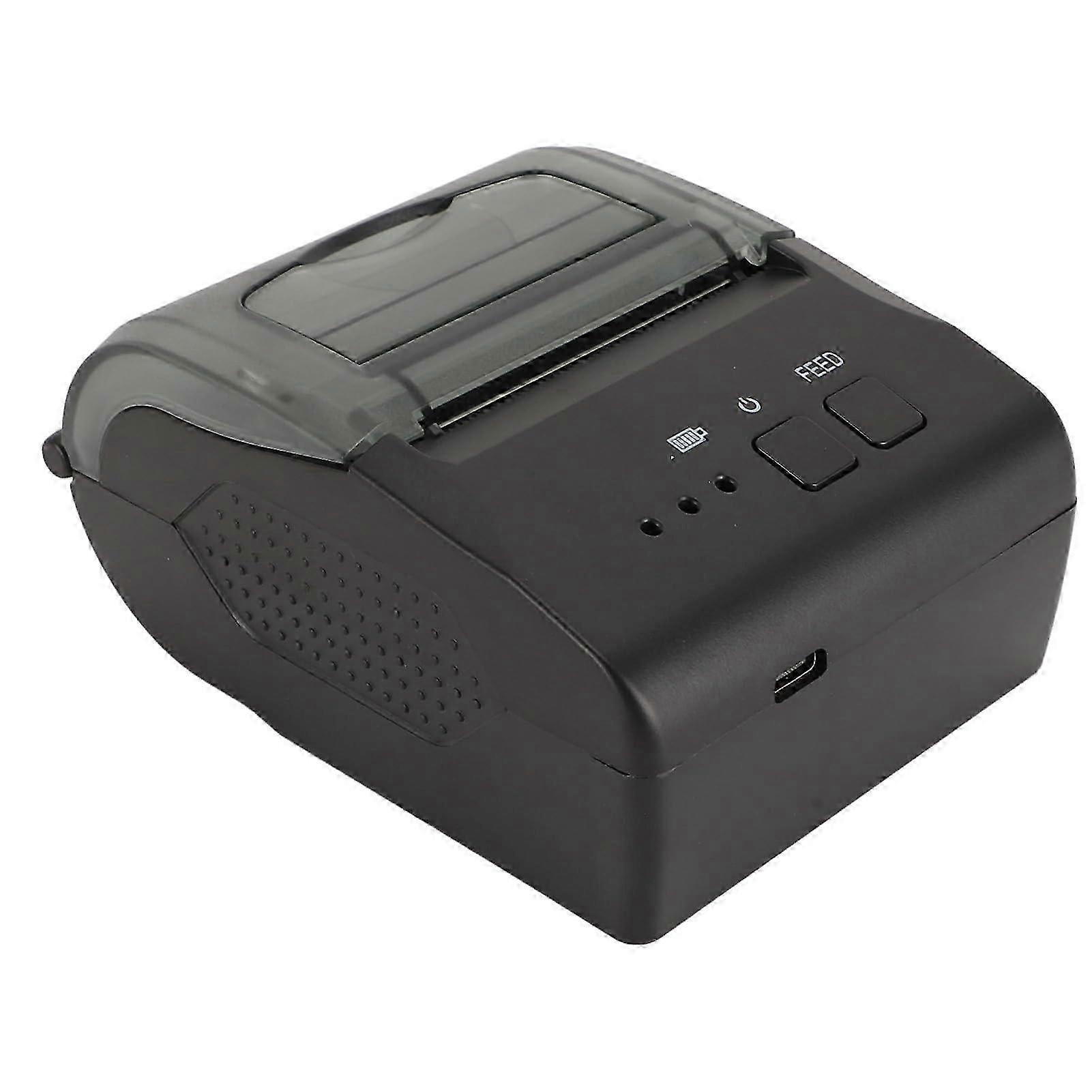 Label Printer, Thermal Label Printer Inkless for Restaurants (EU Plug 100240V) EU Plug 100240V