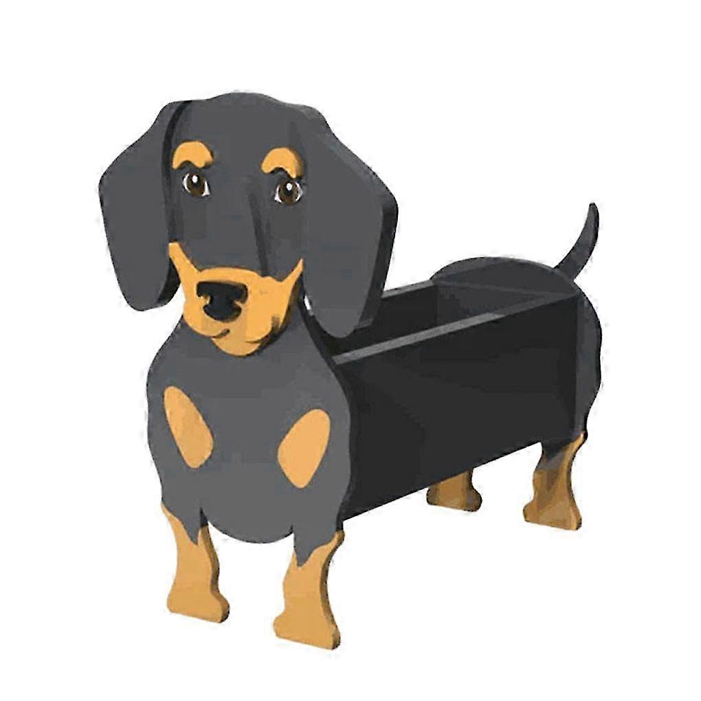 Charming Dog-Shaped PVC Planter