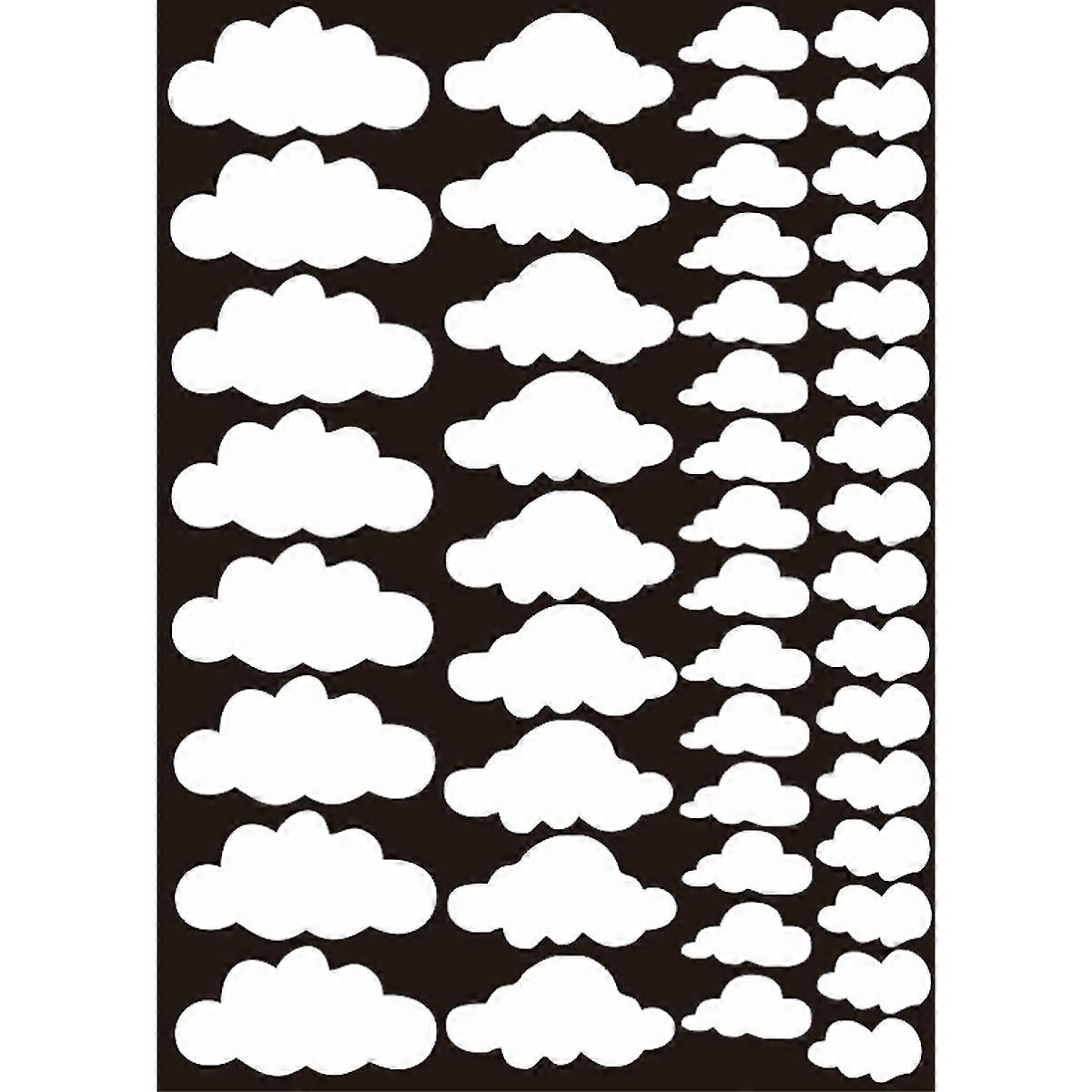 Removable Re-positionable Waterproof Cloud Wall Stickers