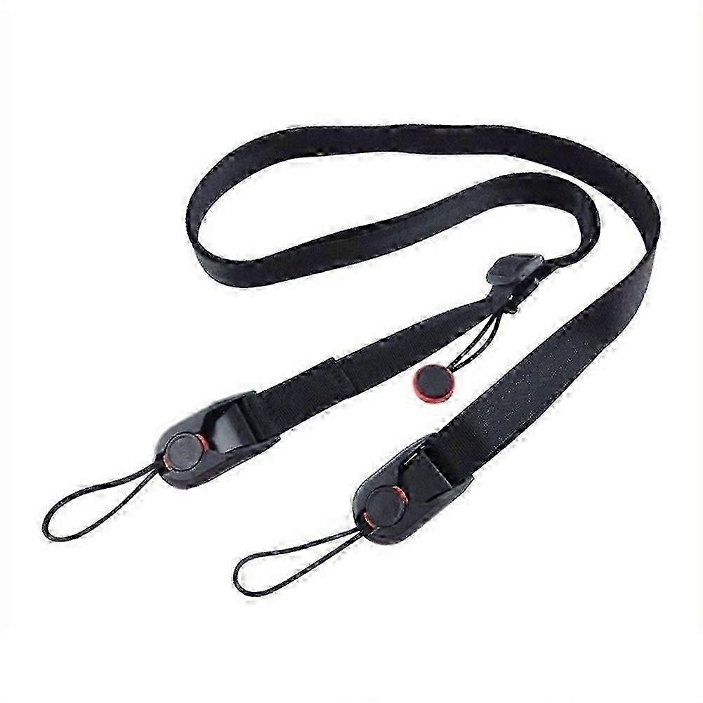 Adjustable universal camera neck and shoulder strap compatible with DSLR cameras