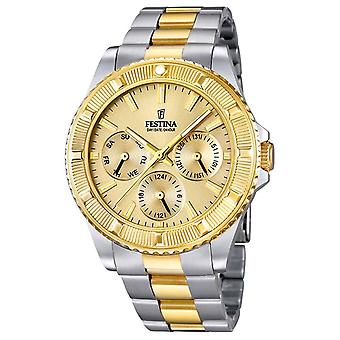 Festina sra.multfun.bico.esf.champ. Quartz Analog Women's Watch with F16691/2 Stainless Steel Bracelet