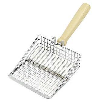 2 in 1 Stainless Steel Cat Litter Scoop Durable Mesh Kitten Cleaner Pet Cleaning Tools with Hanging Hole Accessories