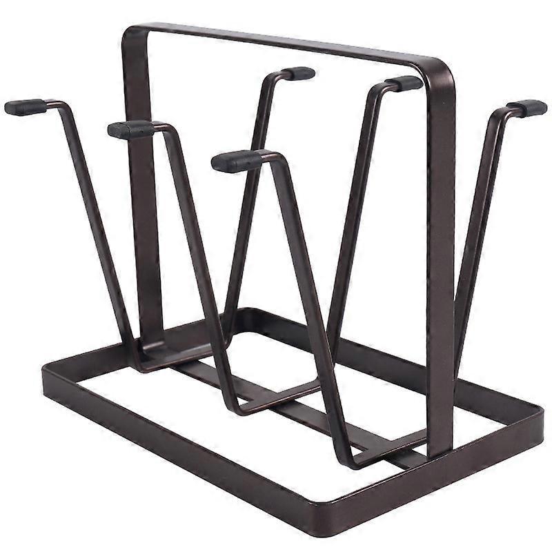 Black Vertical Cup Drain Hanger Rack