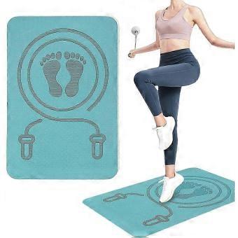 Springseilmatte, 40x60cm rutschfeste Fitnessmatte, TPE Gymnastikmatte Stoßdämpfungspad, Yogamatte für Frauen