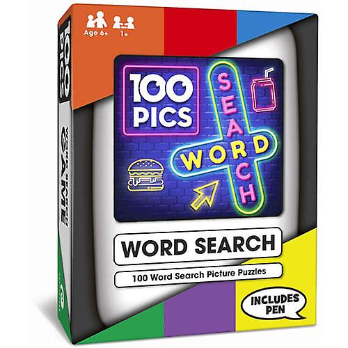 WORD SEARCH Poptacular 100 Pics Quiz Activity Flash Card Game for Ages 6 and Up
