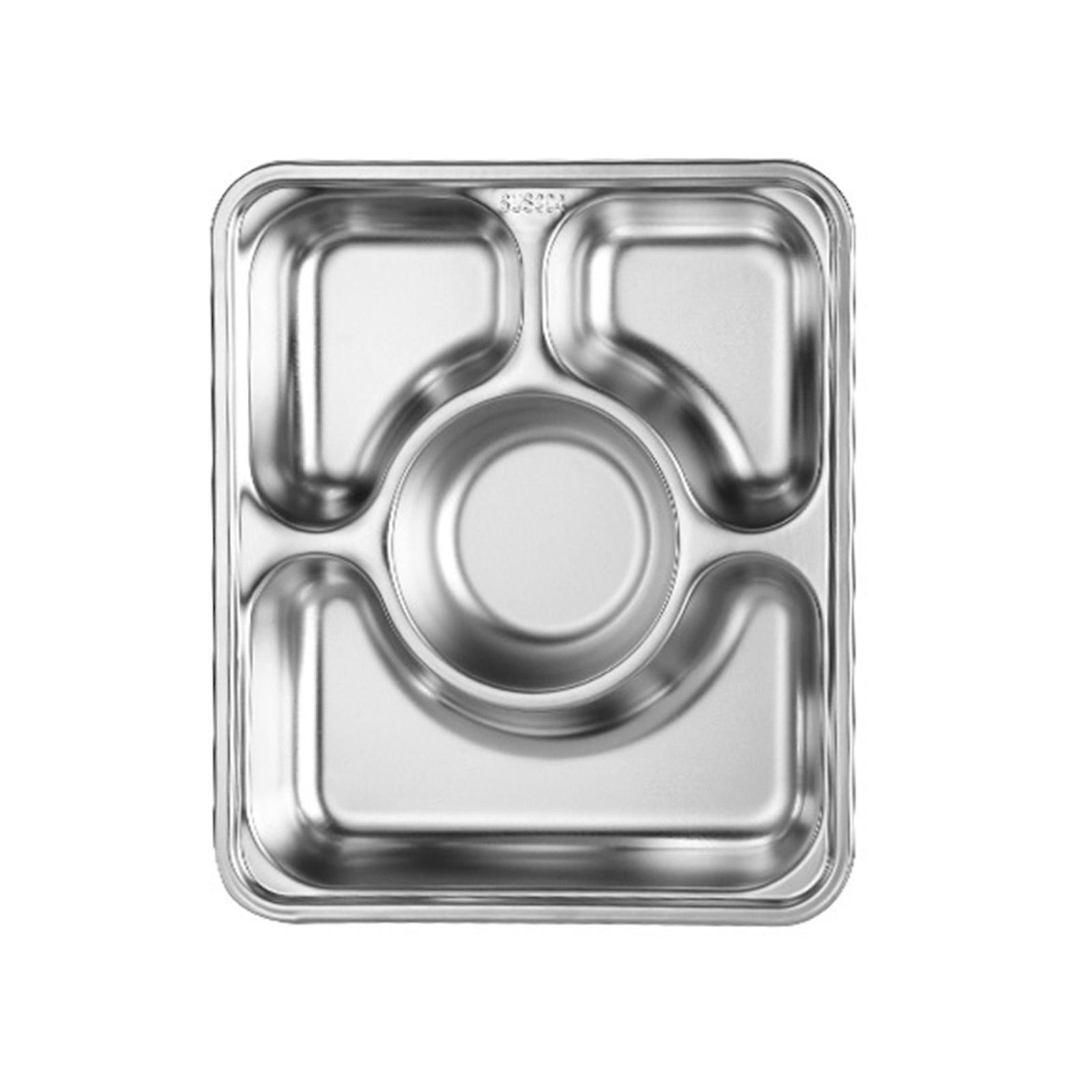Durable Snack Dish Dumpling Plate Silver Square Dipping Saucer Plate