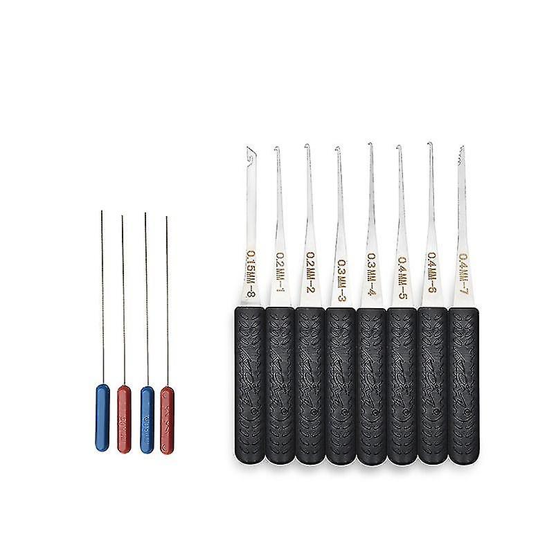 12 Pcs Lock Broken Key Extractor Removal Hooks Needle Automatic Locksmith Tool Set Key Removal Extractor Tools Kits NIUNIU