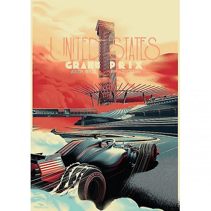 Zoom Circuit Of The Americas 2018 Formula 1 Poster