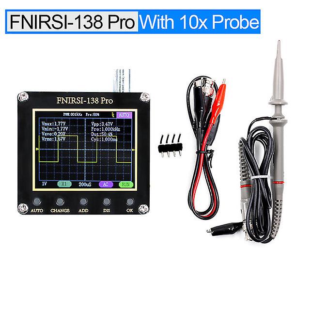 Fnirsi-138pro Digital Oscilloscope Auto 80khz Pwm Firmware Update 2.5msa/s 200khz Analog Bandwidth Pwm Square Wave Output