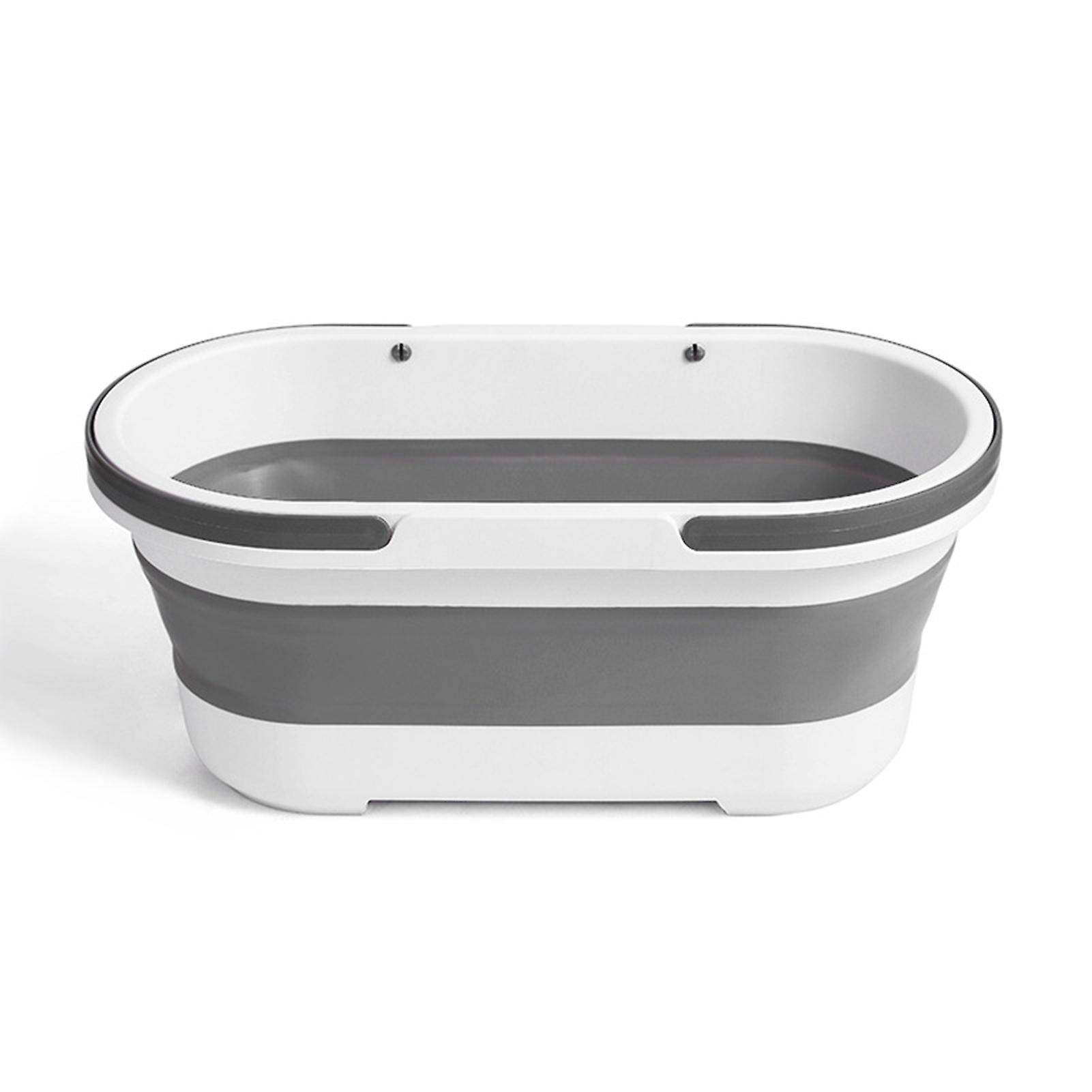14l Folding Cleaning Bucket Large Collapsible Mop Bucket For House Cleaning Camping Fishing