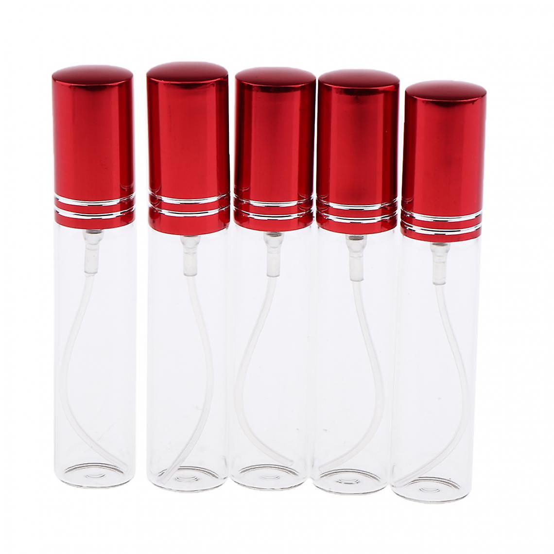 5 X 10ml Empty Refillable Glass Perfume Spray Bottle Bottles