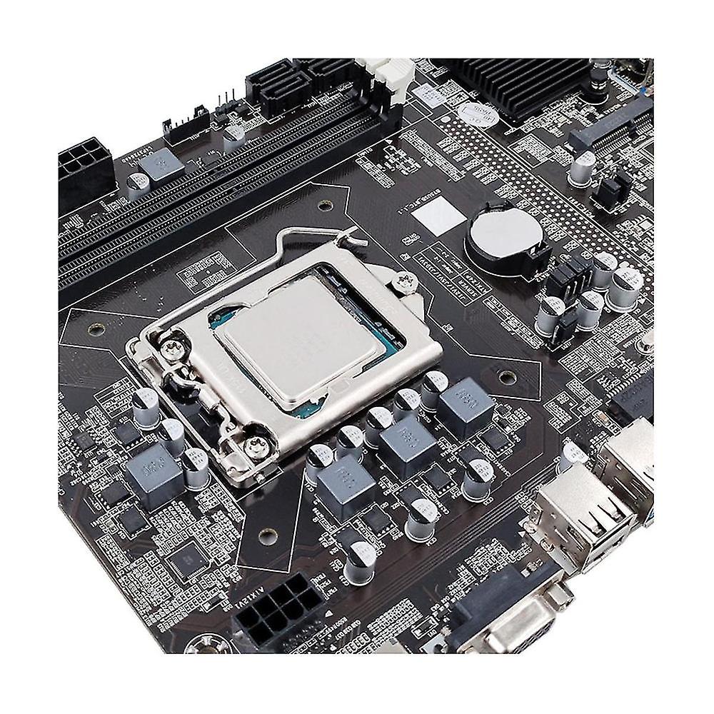 B75 12gpu Btc Mining Motherboard+g1620 Cpu+sata Cable+switch Cable Support 2xddr3 Ram Usb3.0 B75 12