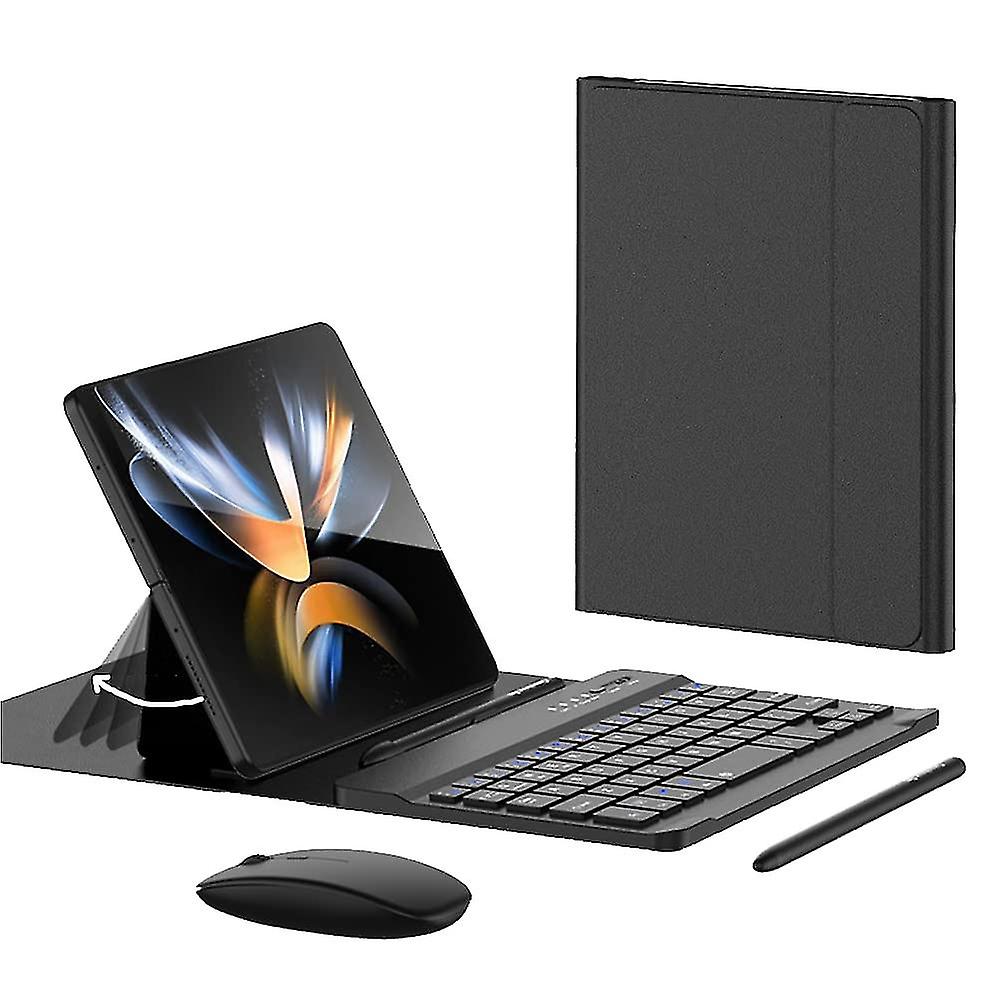 Phone Case Wireless Keyboard Mouse Capacitive Pen For Samsung Galaxy Z Fold 4