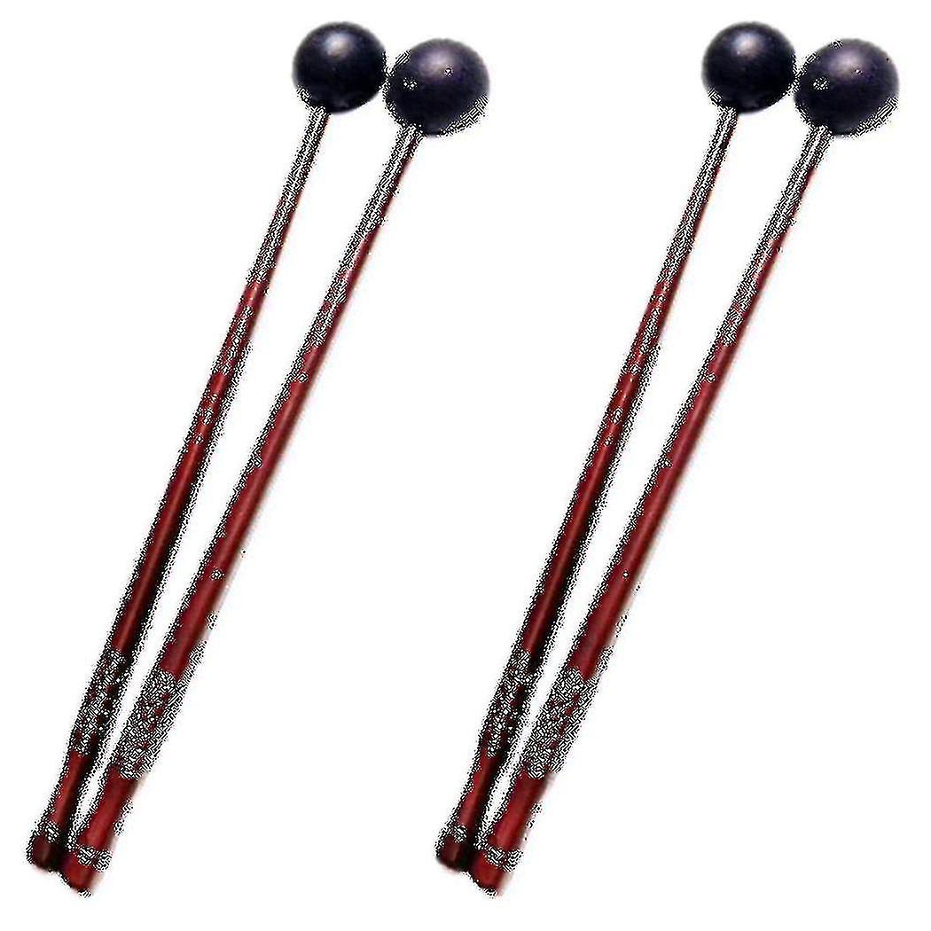 2 Pair Tongue Drum Mallets Soft Rubber Head Drum Mallets Sticks For Log Drums Tongue Drums And Keyb