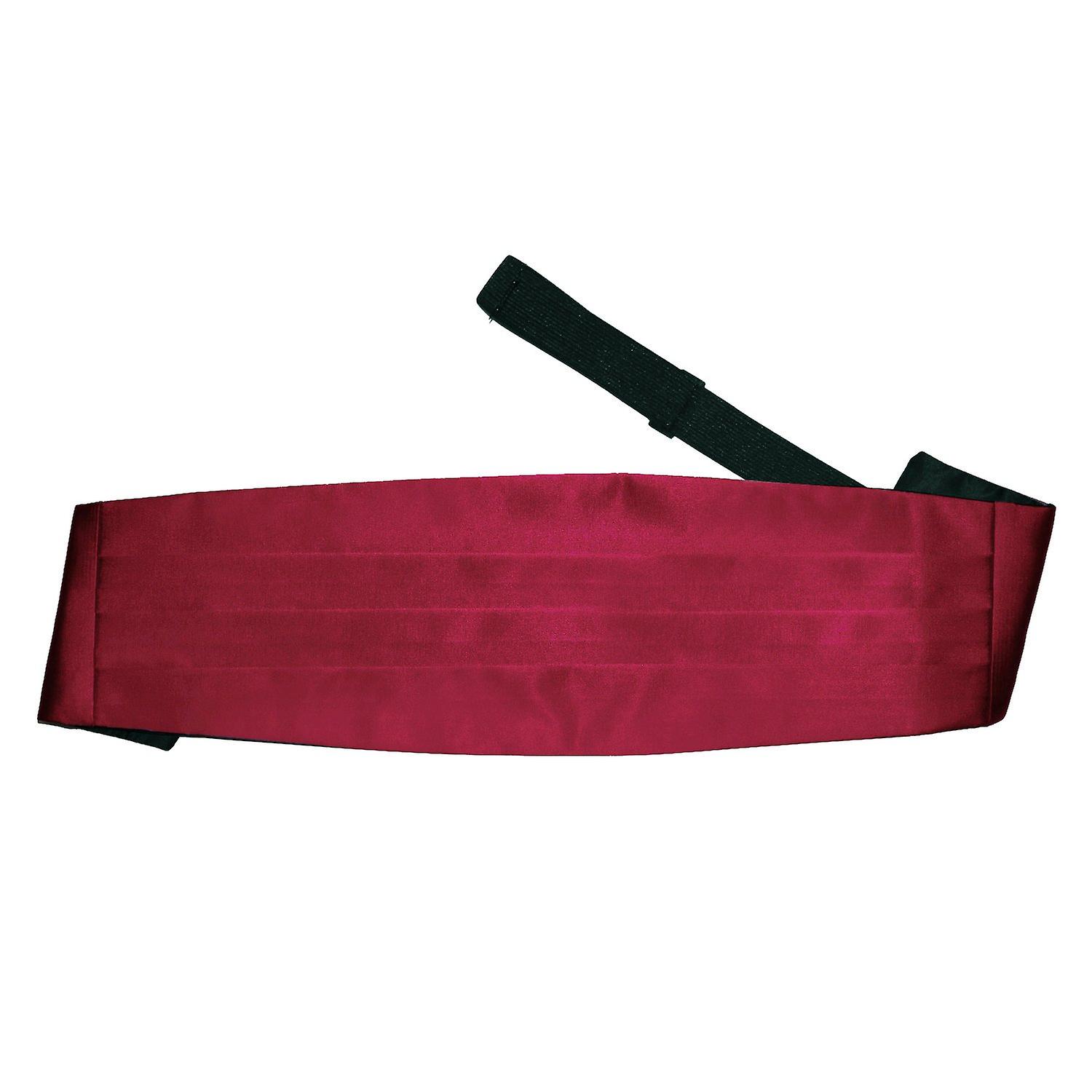 Burgundy Plain Satin Cummerbund