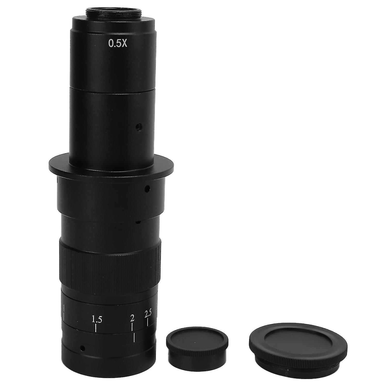180X Zoom Monocular Lens 25mm C Mount Alloy Lens For Vga Usb Industrial Video Microscope Camera
