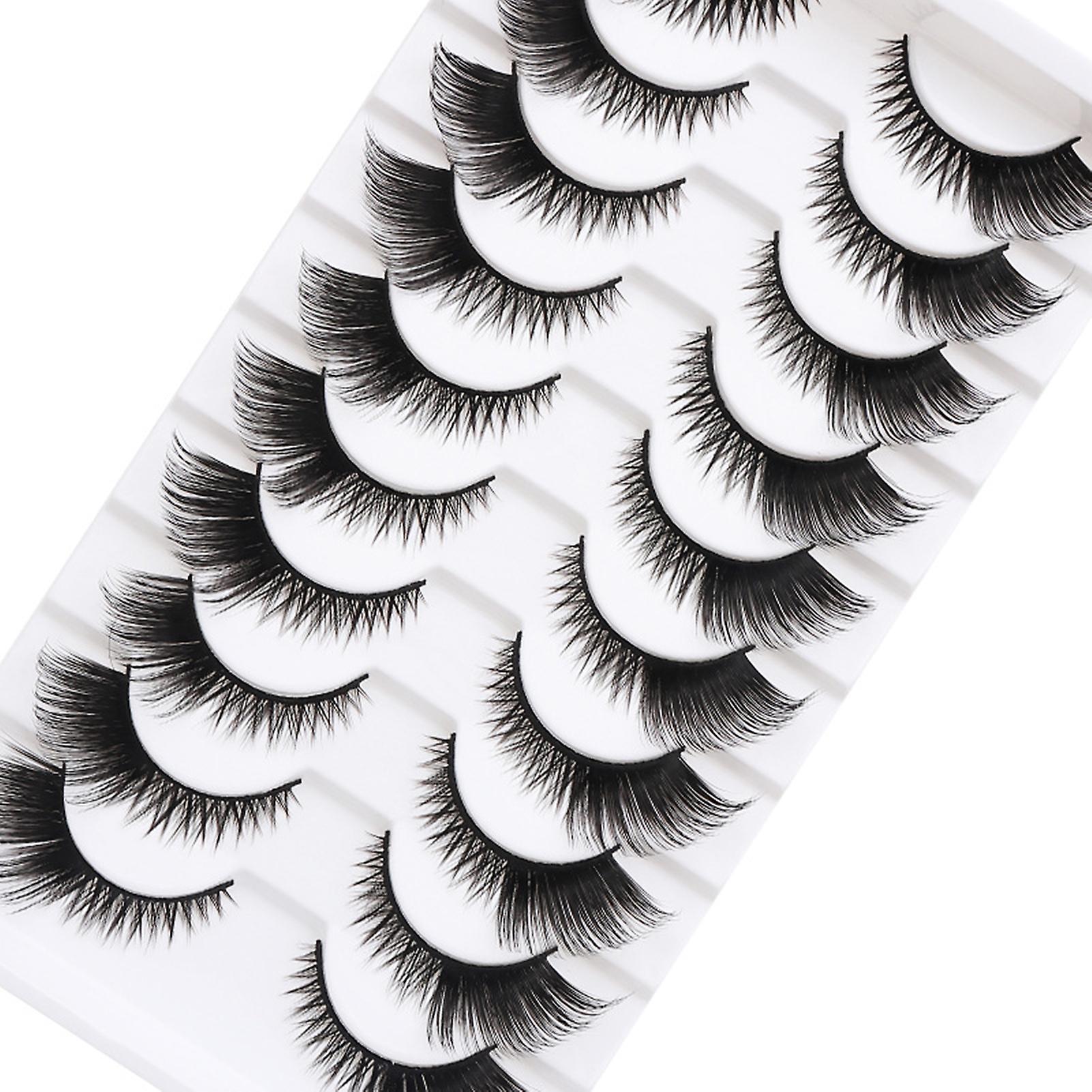 Curled And Voluminous False Eyelashes Premium Simulation False Eyelashes Ideal