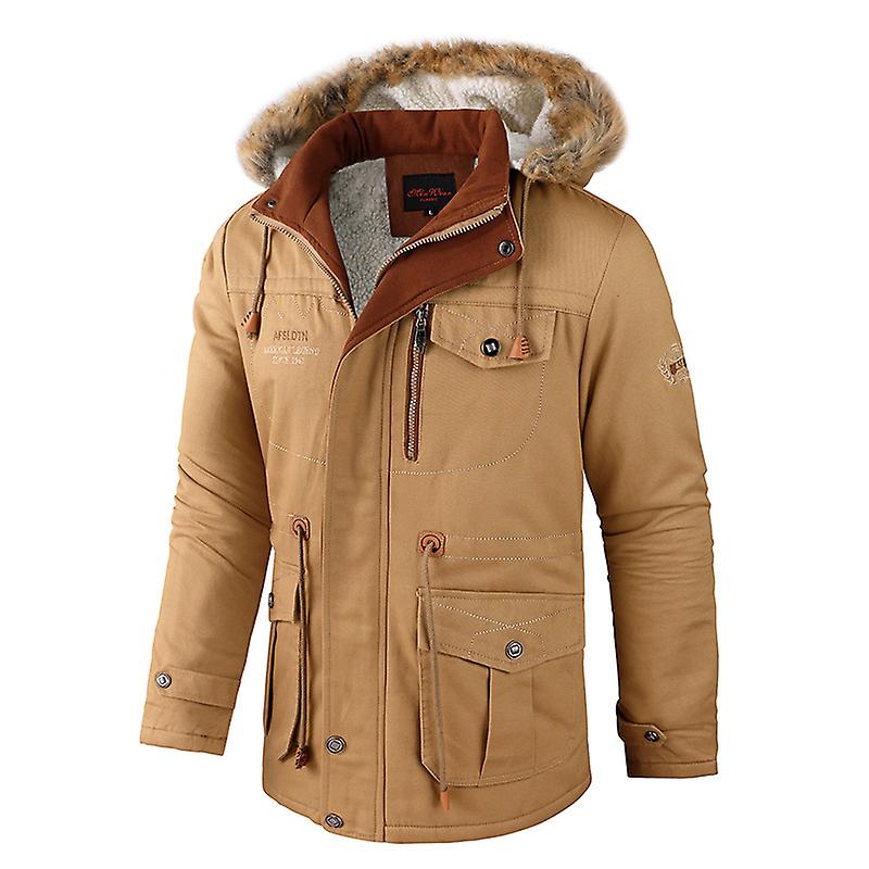 Super Large  Winter Men's Jacket Medium Length Casual Thickened Cotton