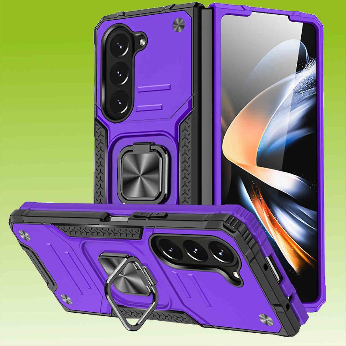 For Samsung Galaxy Z Fold5 5G Armor Magnet Ring Cover Phone Case New