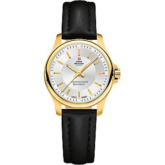 Wristwatch round with leather strap Women's Analog Quartz Watch with Cowhide Bracelet SM30201.15