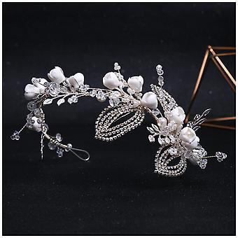 Vintage Leaves Headwear Sparkling Hair Comb Hairpin Hair Hoop