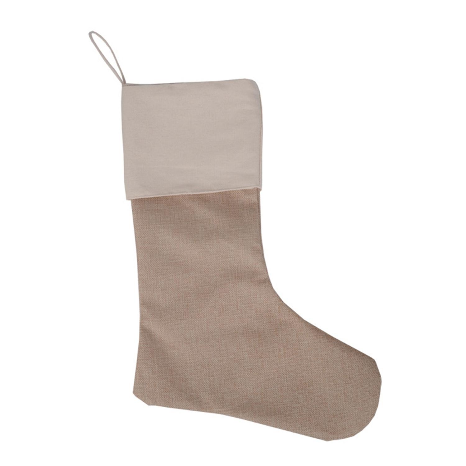 Christmas Stocking Candy And Gift Large Capacity Wave Pattern Hanging Socks Gift Bags