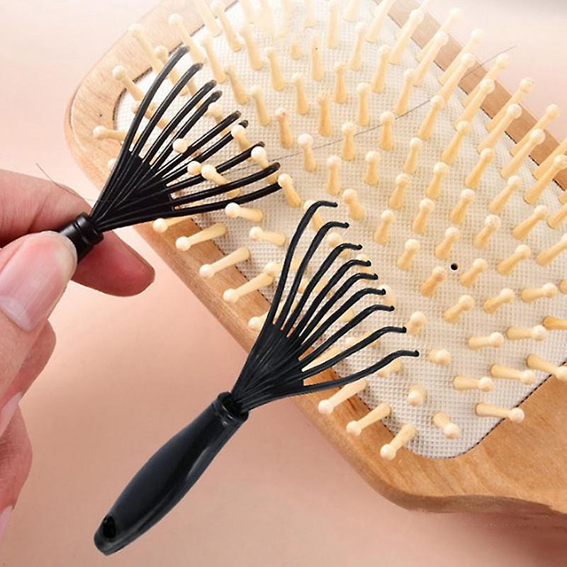2pcs Hair Comb & Brush Cleaning Remover Embedded Handle Tool Cleaner Hair Comb