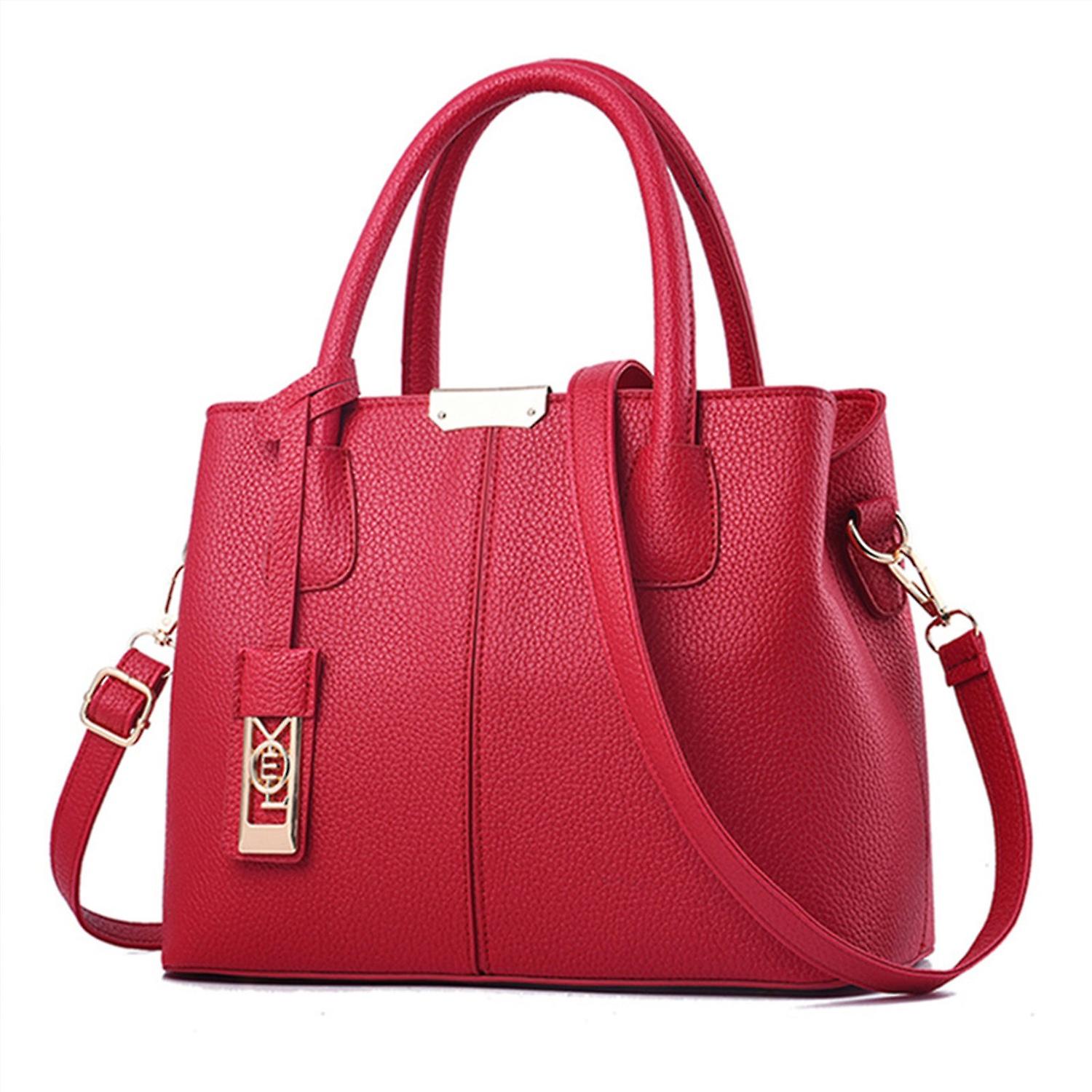 Unique Wine Red Single Shoulder Handbag - Eye-catching Design
