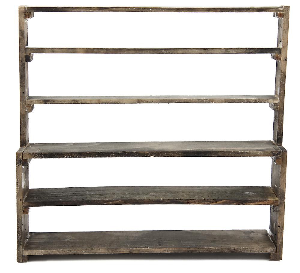 Dolls House Rustic Large Shelf Unit Shop Fitting Miniature Store Furniture 1:12