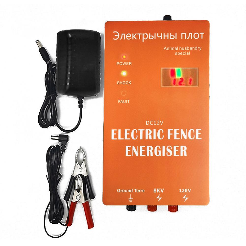 Clôture électrique Animaux Clôture Energiser Haute Puissance Impulsion Réglable pour Ferme Avicole