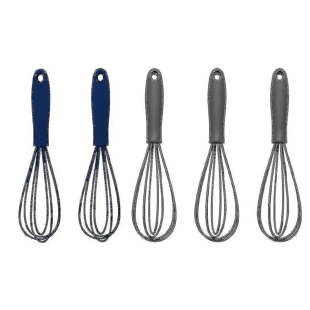 5 Pcs Kitchen Small Whisks Set,egg Beater For Cooking Blending