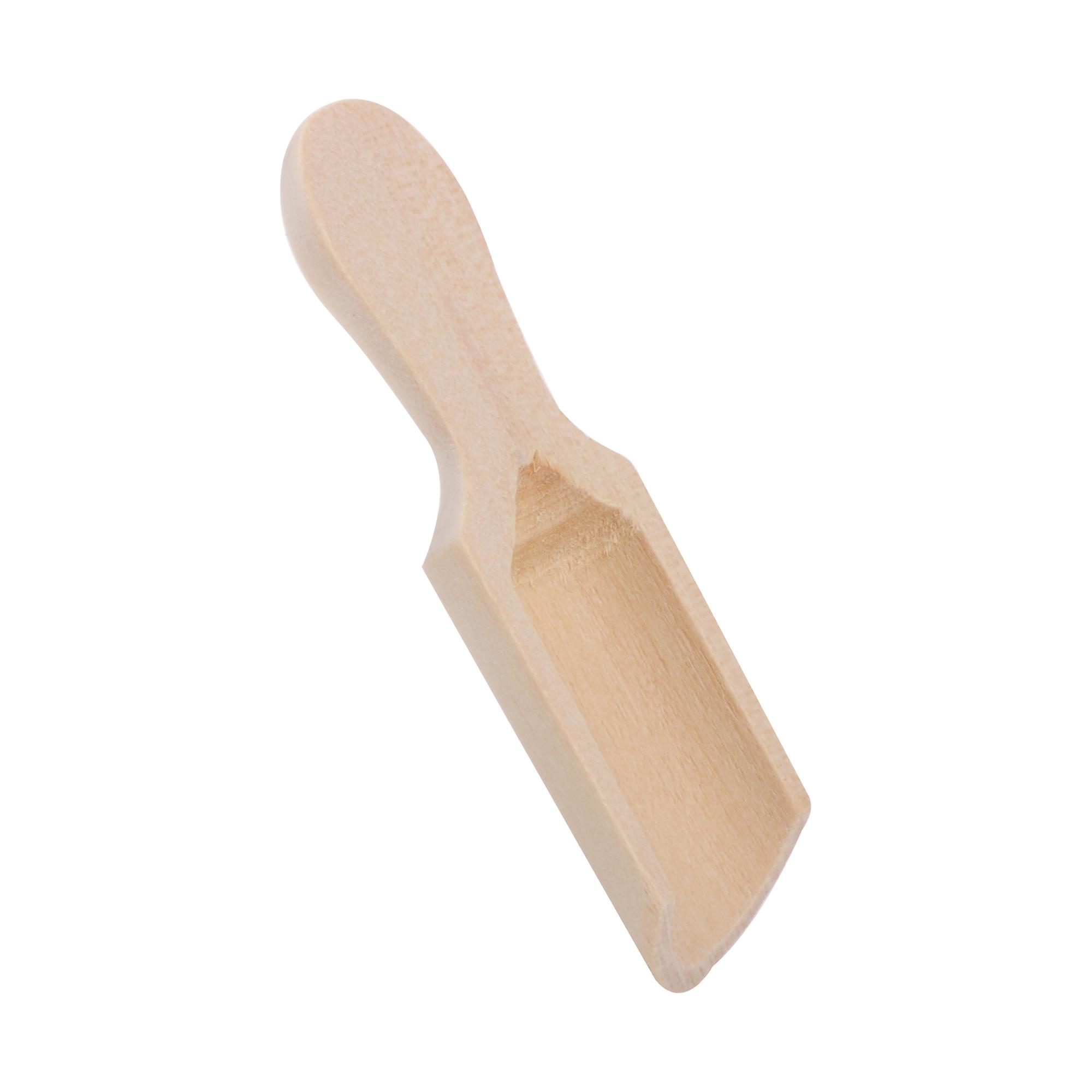 2.87x0.94 inch Small Wooden Spoons Mini Sugar Spice Spoons for Kitchen Tools