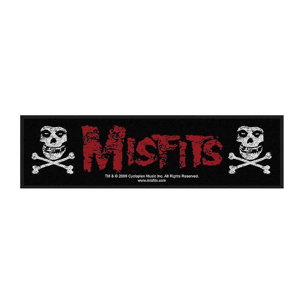 Misfits Super Strip Patch Cross Bones new Official Black
