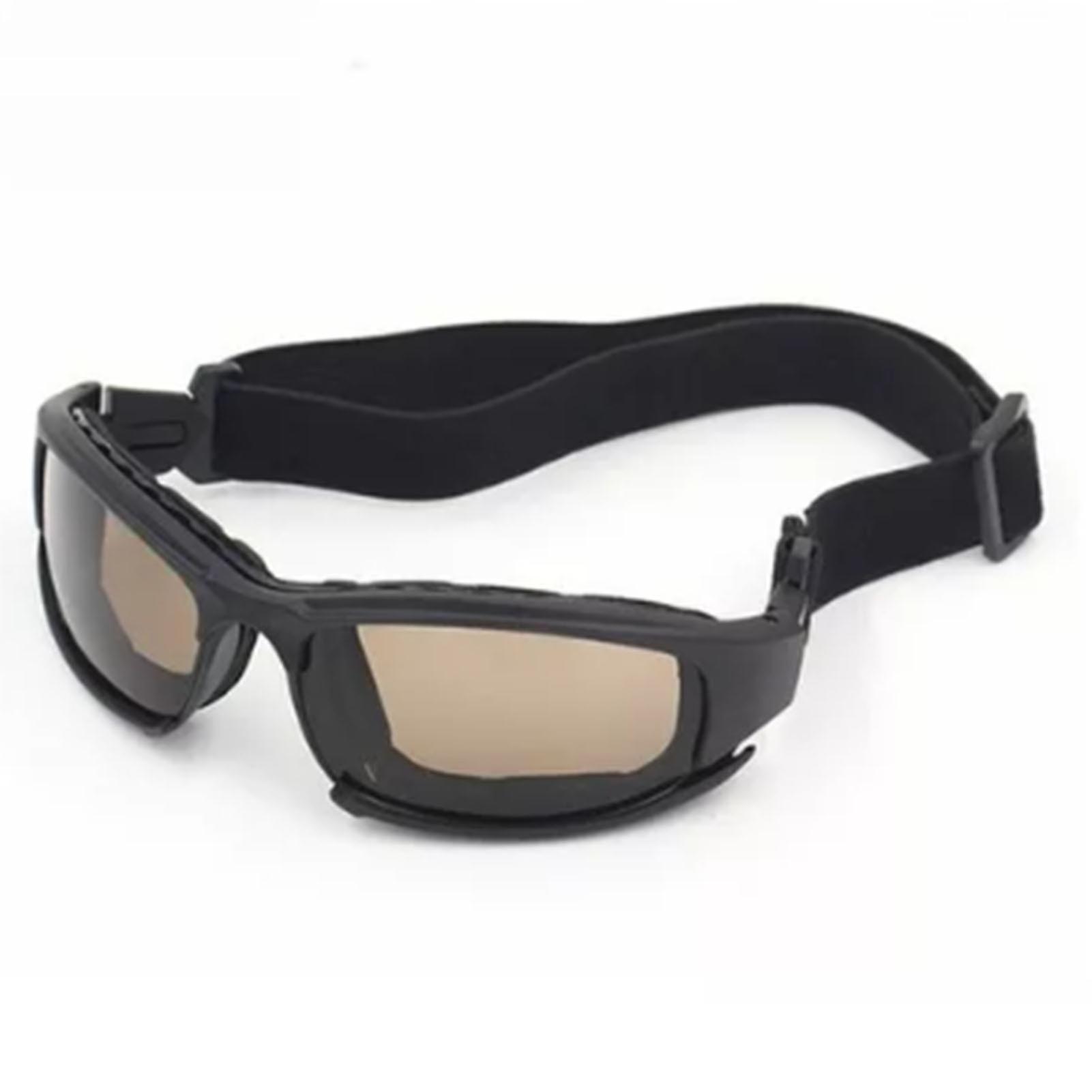 Lunettes de moto coupe-vent, résistantes aux chocs, résistantes aux UV, légères, en polycarbonate