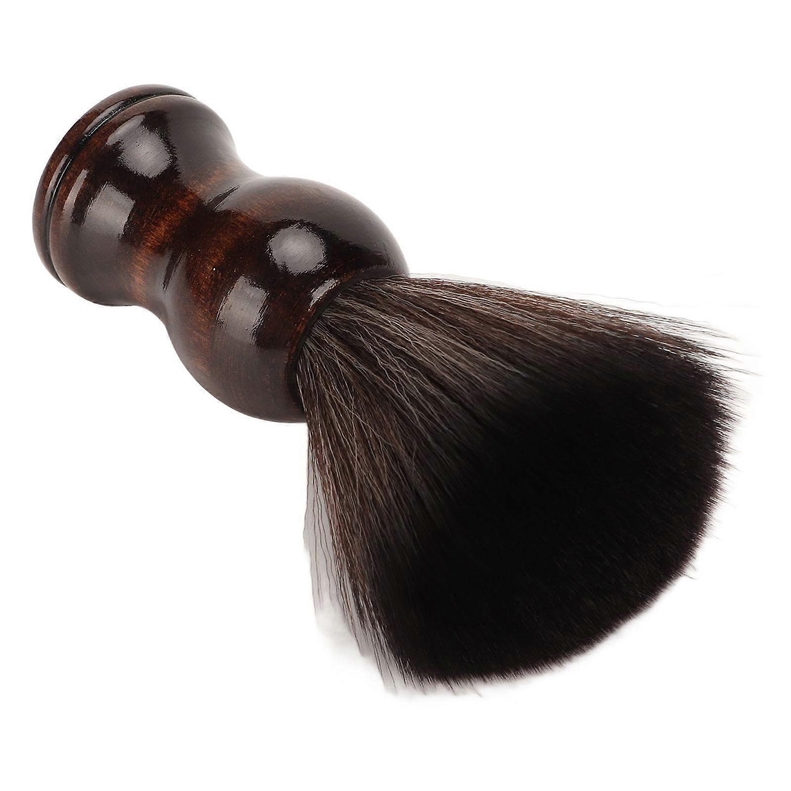 Beard Foam Brush Portable Dirt Removal Nylon Soft Shave Brush with Comfortable Handle for Men 