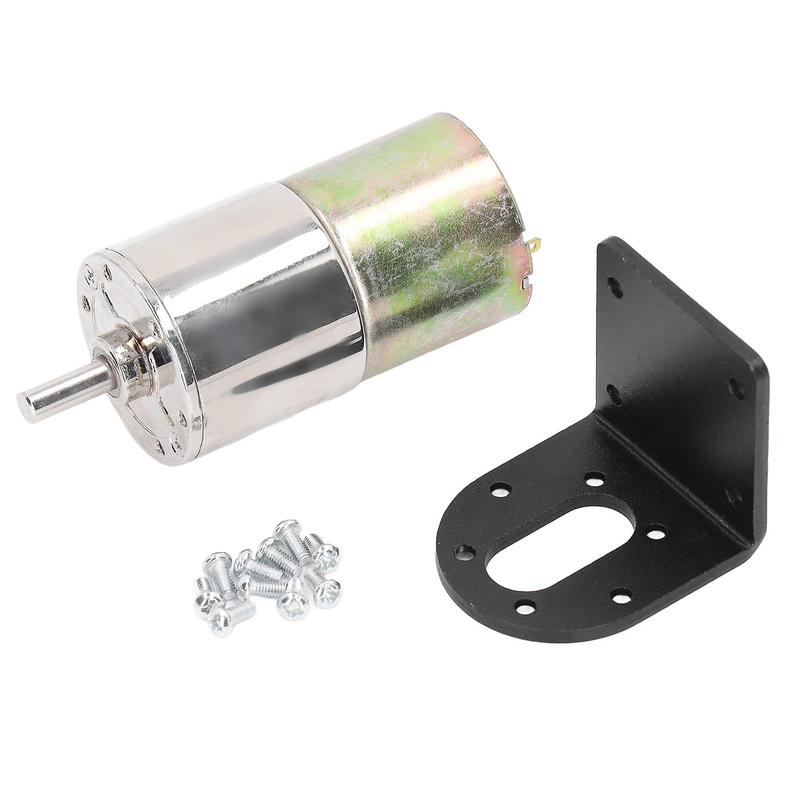 DC دودة والعتاد موتور مايكرو نحى الذاتي قفل سبائك الألومنيوم محرك كهربائي صناعي 12V 10W مع حامل 0-300 دورة في الدقيقة