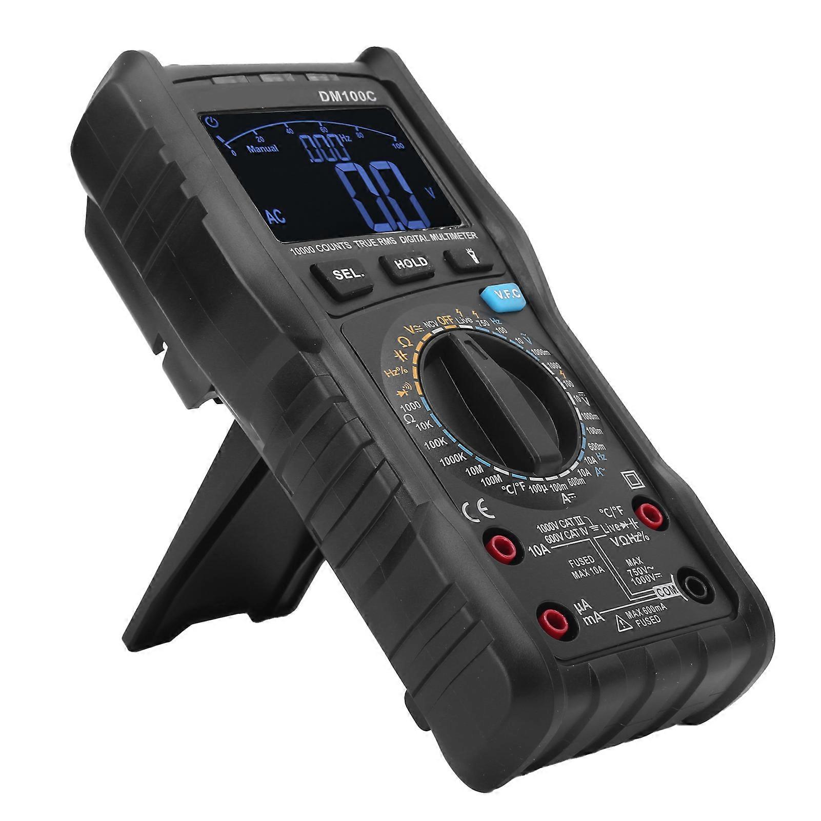 DM100C Multimeter High Accuracy Digital Multimeter for Electrical Maintenance 10A/999.9V