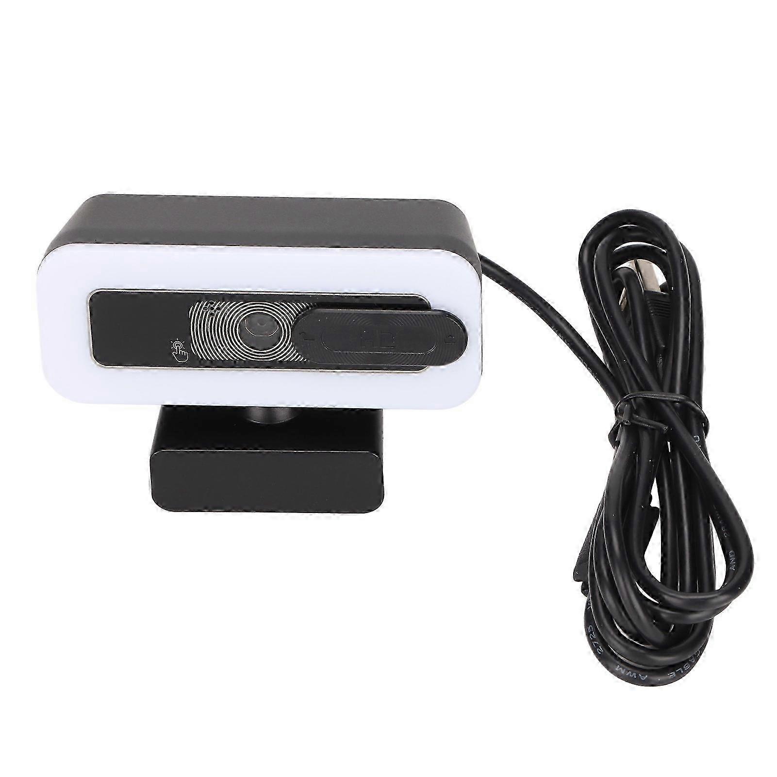 Webcam 2K USB Adjustable Brightness Auto Focusing Inbuilt Mic Plug and Play Computer Camera