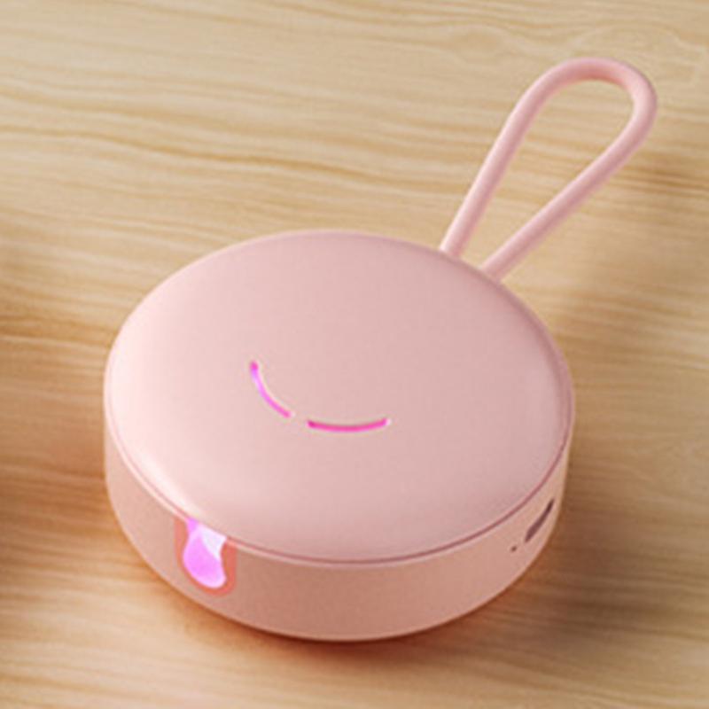 UVC Toothbrush Sterilization Box Wireless UV Disinfector Pink
