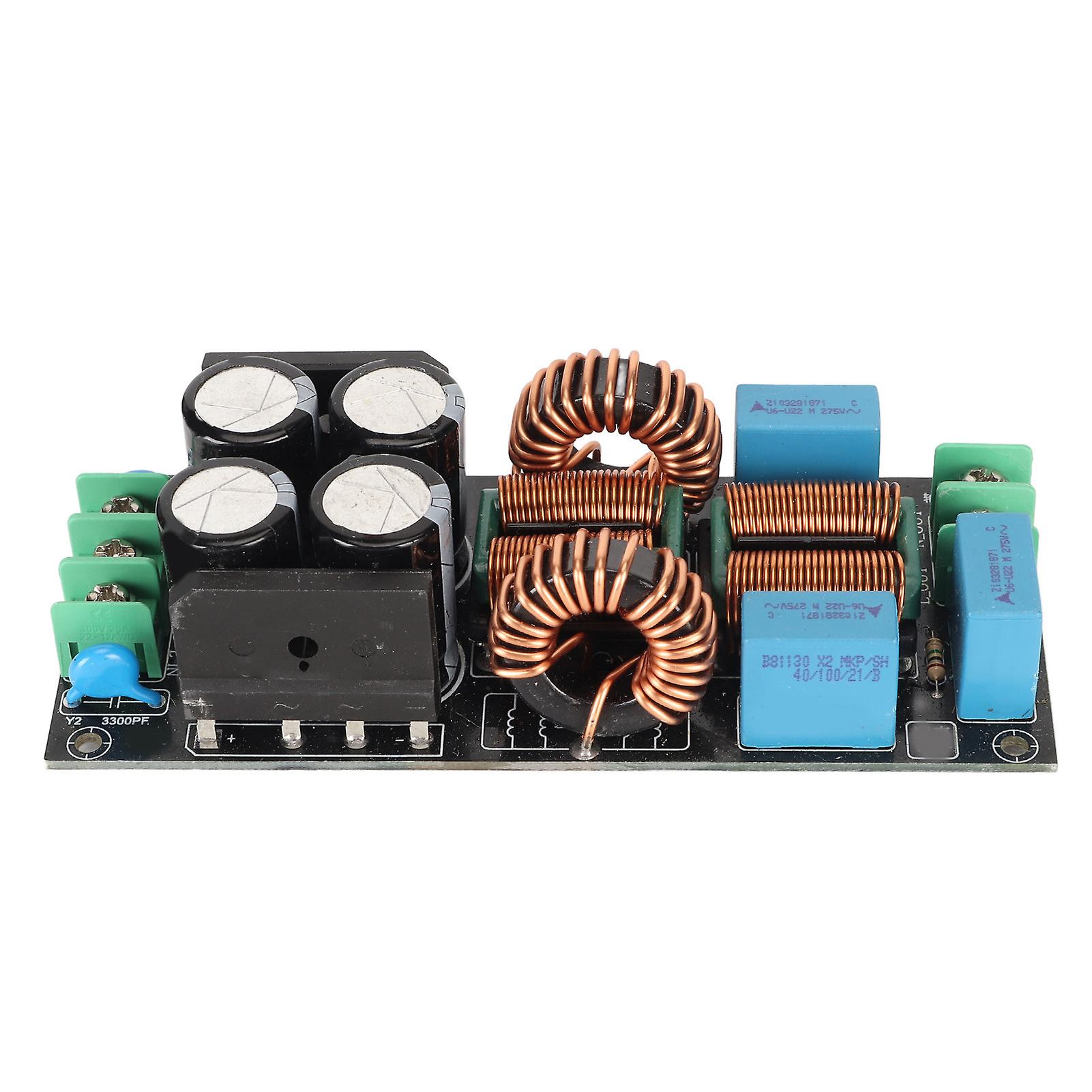 Common Mode EMI Filter Board for Sound Systems, 20A 110-250V AC Power Supply