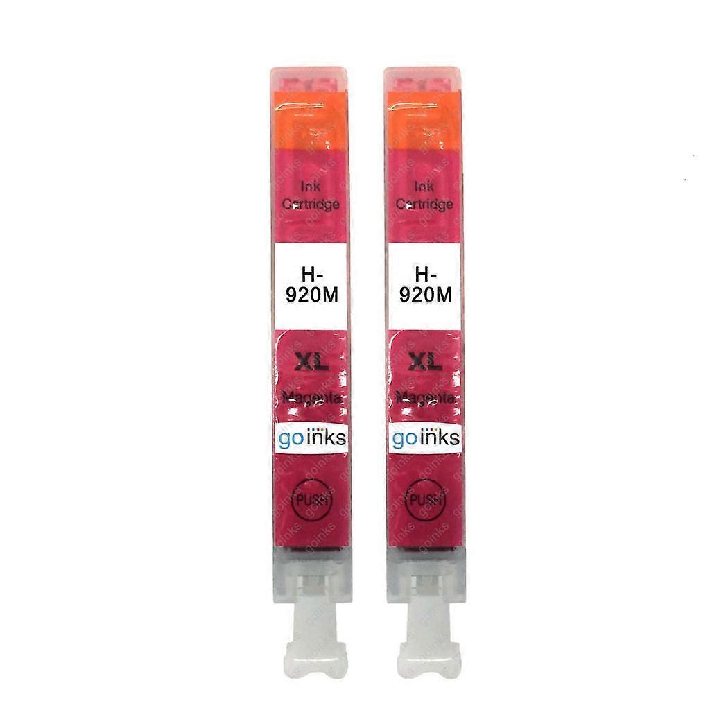 2 Magenta Compatible HP 920M (HP920XL) Printer Ink Cartridges