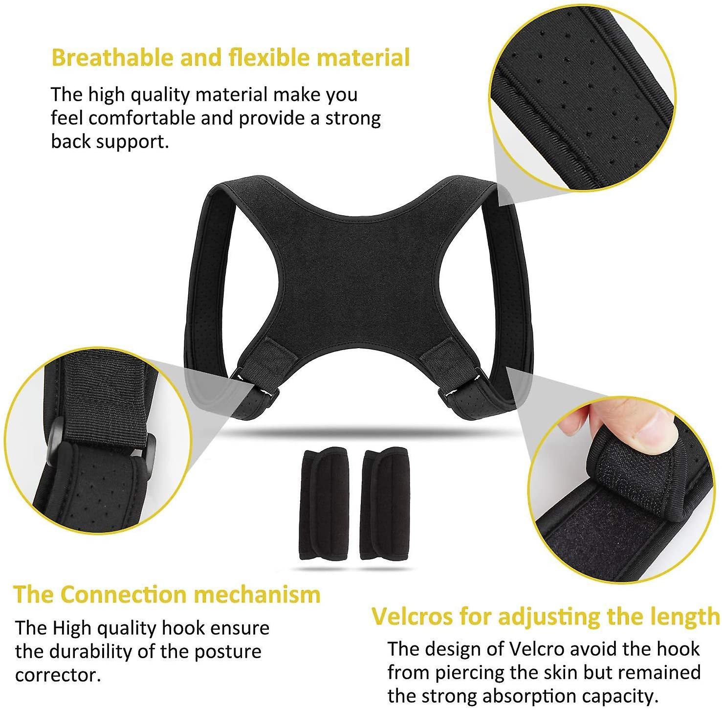 Back Posture Corrector for Women & Men-Comfortable Upper Back Brace,Back Support Adjustable Corrector Brace for Improving Kyphosis,Slouching& Hunching