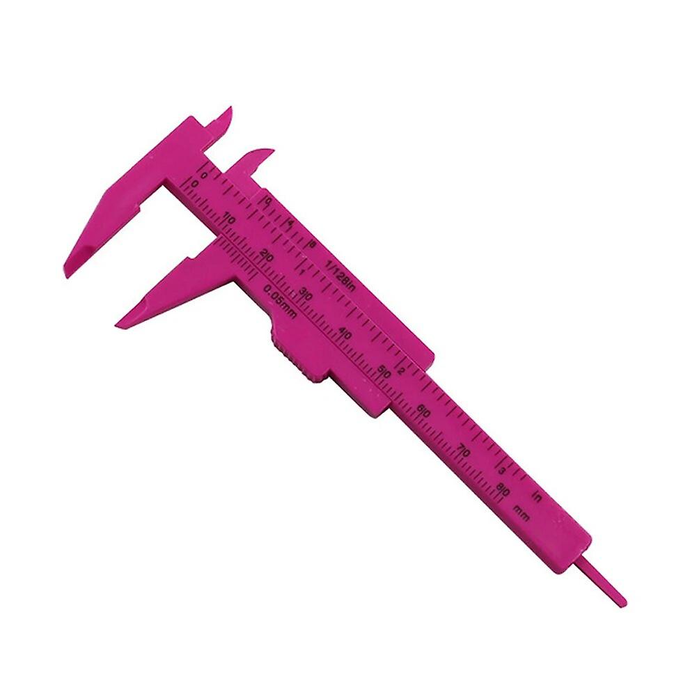 0-80mm Plastic Sliding Vernier Caliper 80mm Caliper Aperture Depth Diameter Gauge Double Ruler Tailor Measuring Tool~12334
